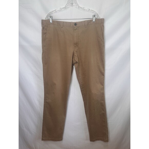 Hugo Boss Mens 'Schino' Khaki Regular Fit Cotton Blend Chinos Pants 38x34